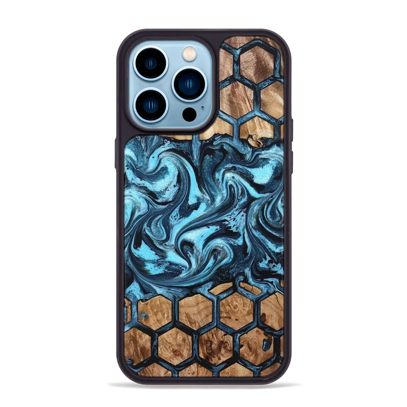 iPhone 14 Pro Max Wood Phone Case - Iola (Pattern, 829961)