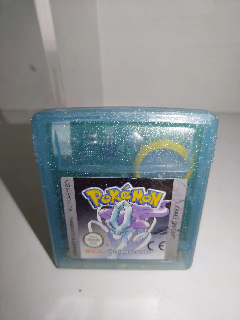 POKEMON VERSIONE CRISTALLO GAME BOY COLOR NINTENDO (usato)(versione italiana)(solo cartuccia)