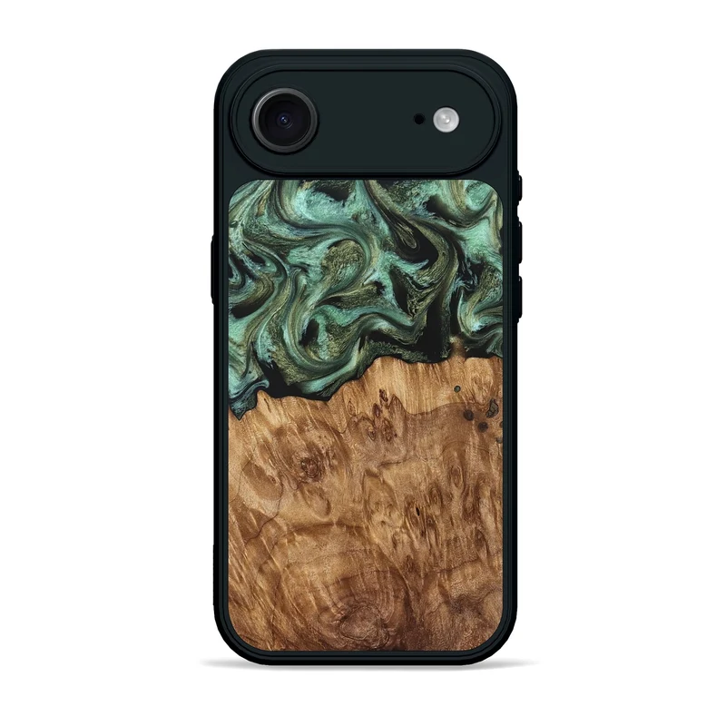 iPhone 17 Air Wood Phone Case - Jasmyn (Green, 829976)