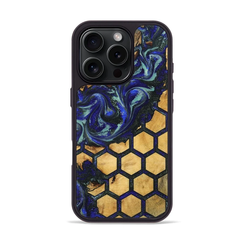 iPhone 16 Pro Wood Phone Case - Alonza (Pattern, 829966)