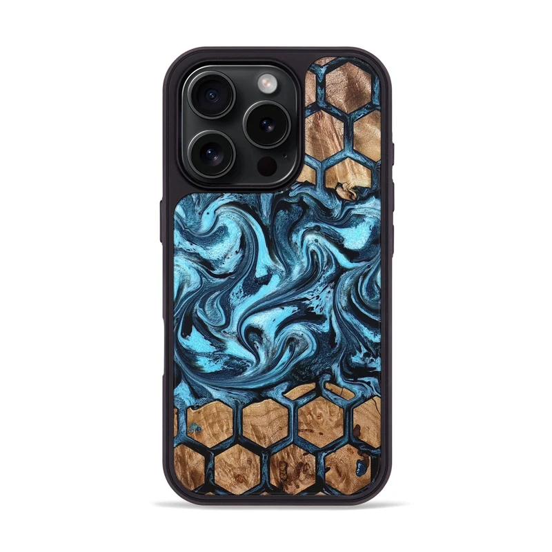 iPhone 16 Pro Wood Phone Case - Iola (Pattern, 829961)