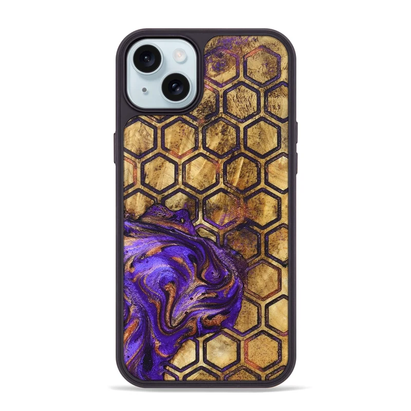 iPhone 15 Plus Wood Phone Case - Arlet (Pattern, 829960)