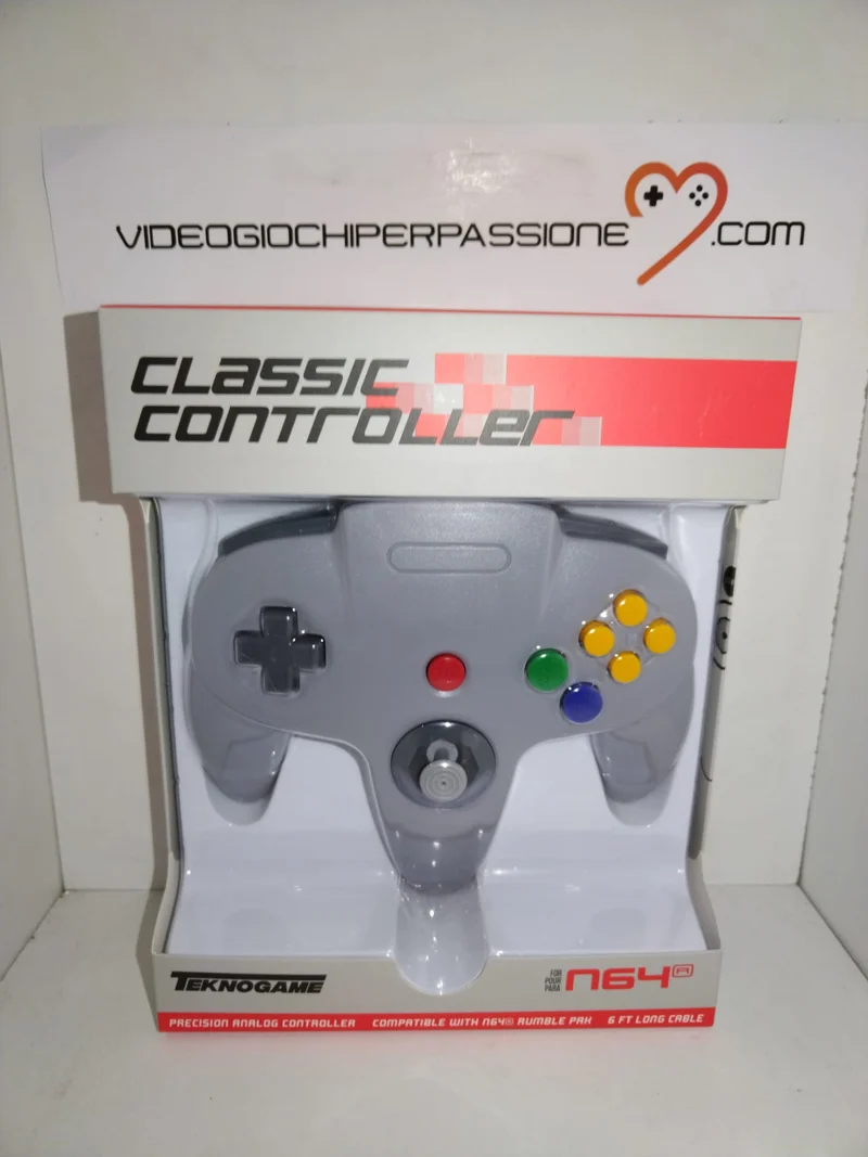 Controller, Gamepad di Gioco cablata per N64 Controller Grey