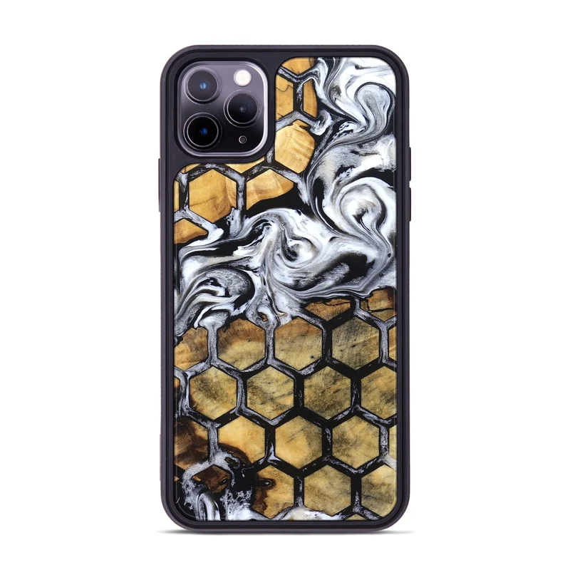 iPhone 11 Pro Max Wood Phone Case - Olive (Pattern, 829965)