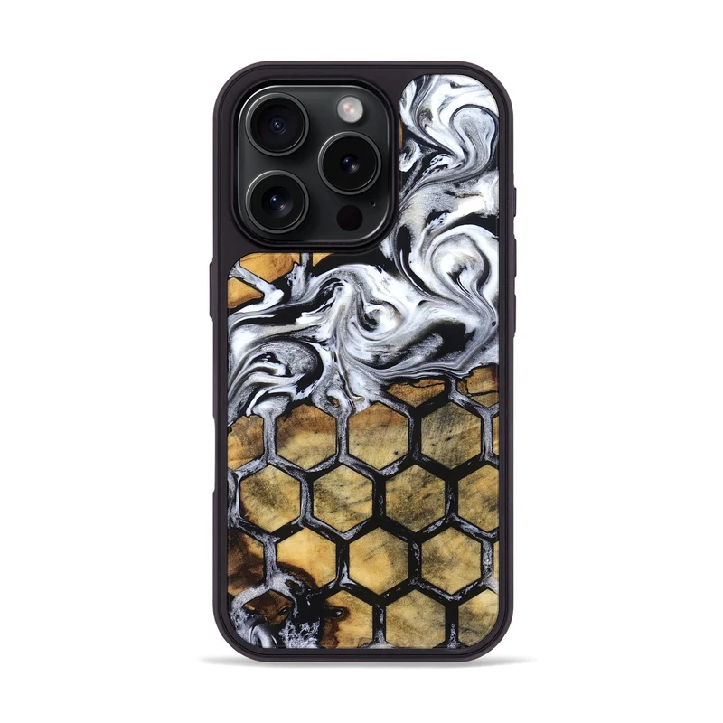 iPhone 16 Pro Wood Phone Case - Olive (Pattern, 829965)