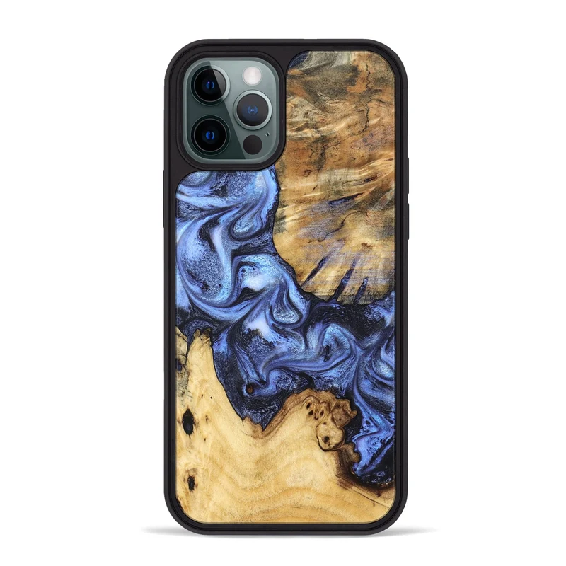 iPhone 12 Pro Max Wood Phone Case - Nala (Blue, 829953)