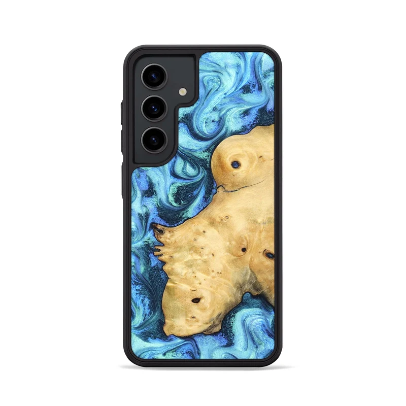 Galaxy S24 Wood Phone Case - Stacey (Blue, 829950)