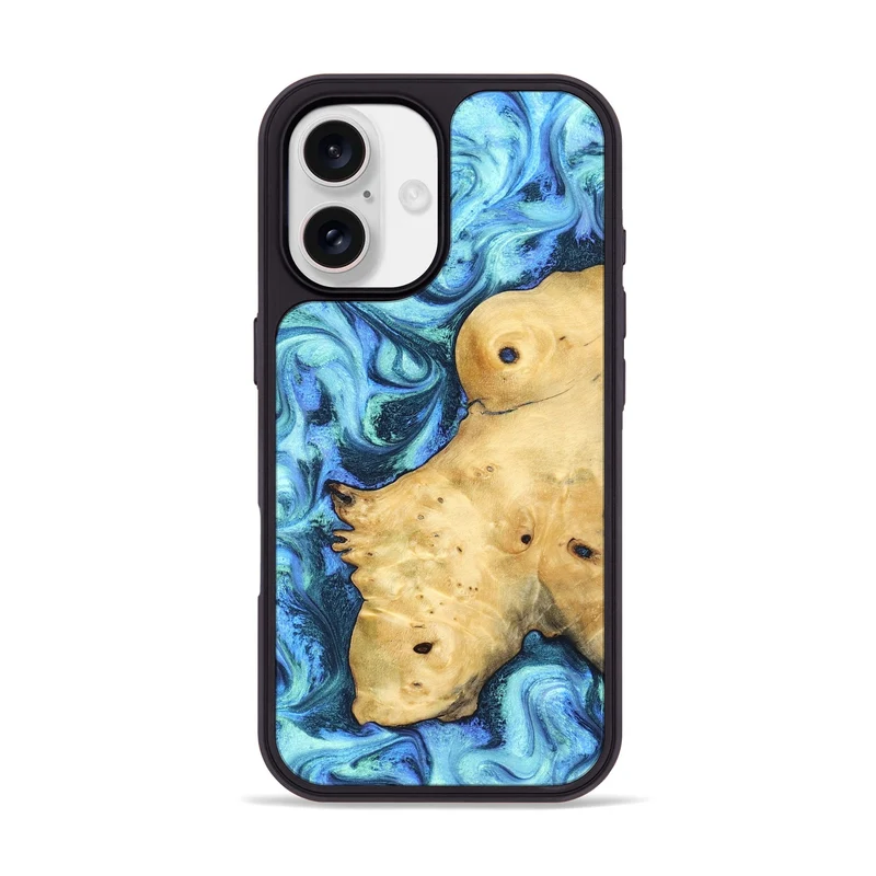 iPhone 17 Wood Phone Case - Stacey (Blue, 829950)