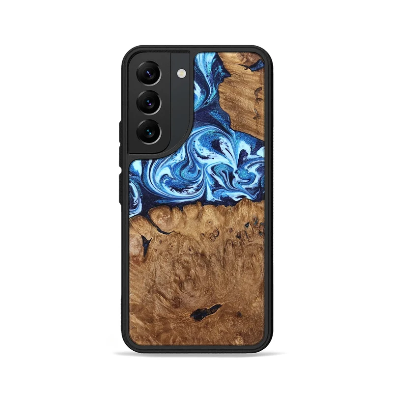 Galaxy S22 Wood Phone Case - Manila (Blue, 829952)