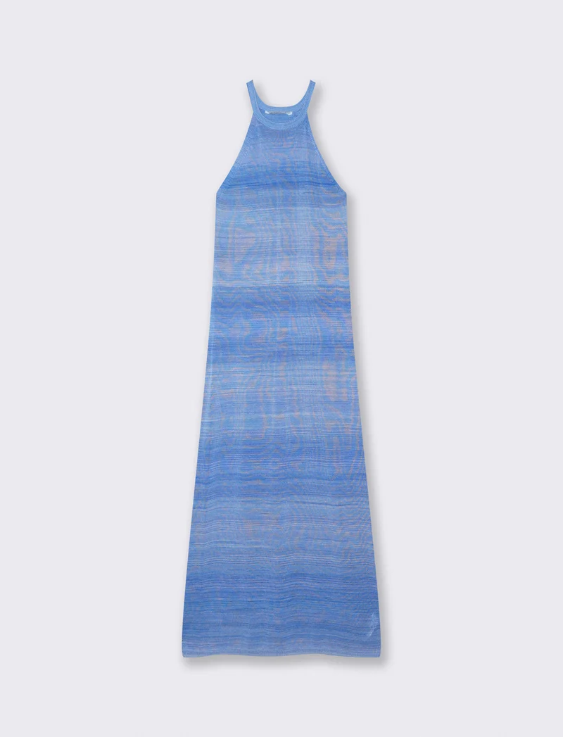 Abito aderente righe effetto maglia - var 2