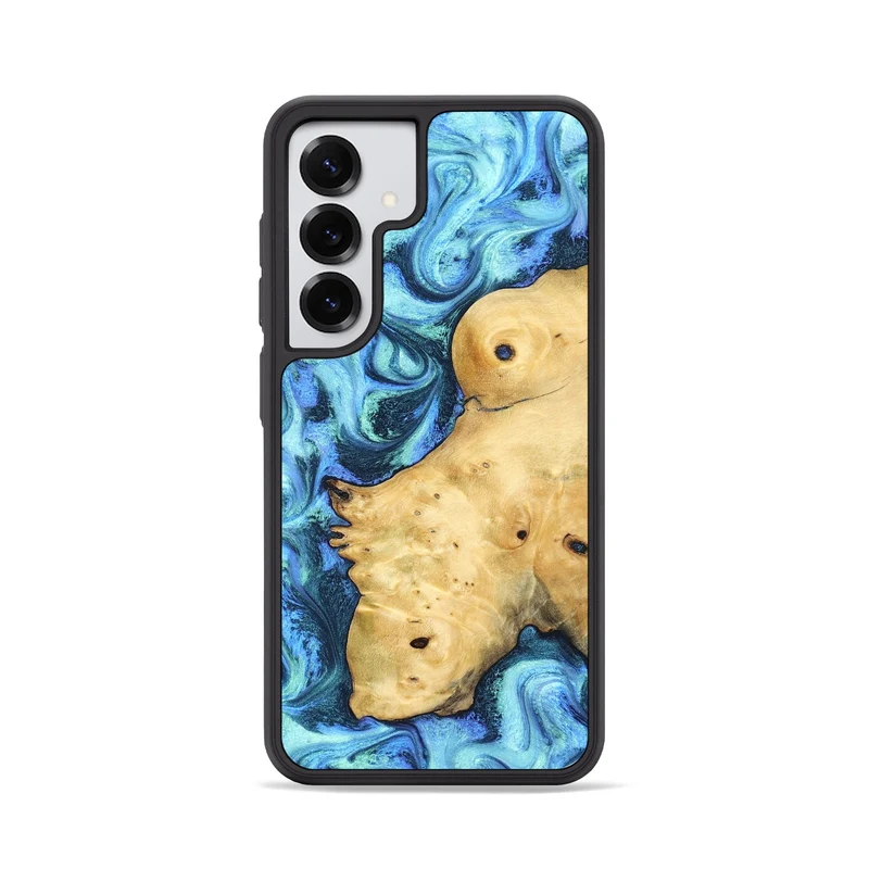 Galaxy S25 Wood Phone Case - Stacey (Blue, 829950)