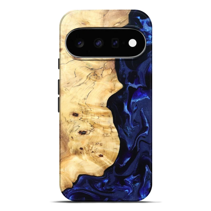 Pixel 11 Pro XL Wood Live Edge Phone Case - Ayana (Blue, 829858)