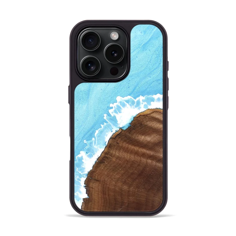 iPhone 16 Pro Wood Phone Case - Yetta (Coastal, 829937)