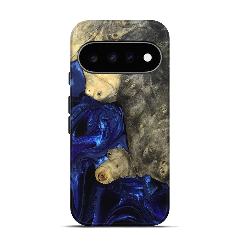 Pixel 11 Wood Live Edge Phone Case - Paige (Blue, 829854)
