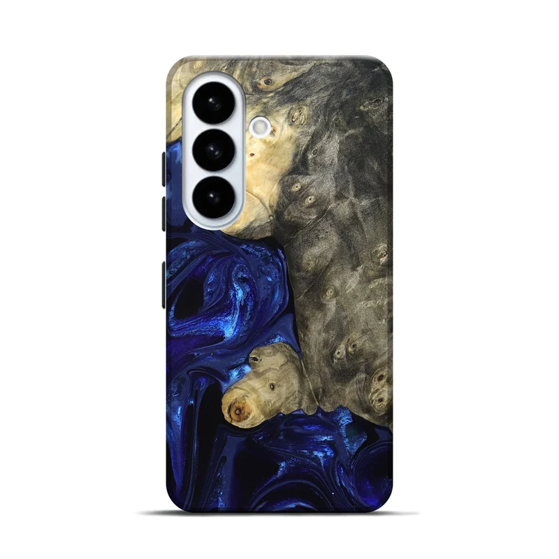 Galaxy S26 Wood Live Edge Phone Case - Paige (Blue, 829854)