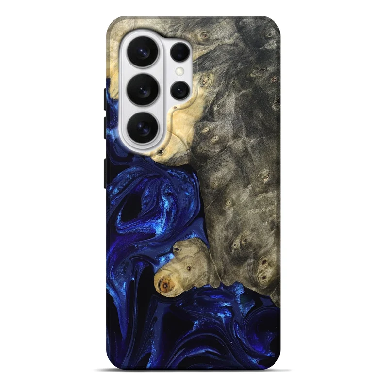 Galaxy S26 Ultra Wood Live Edge Phone Case - Paige (Blue, 829854)