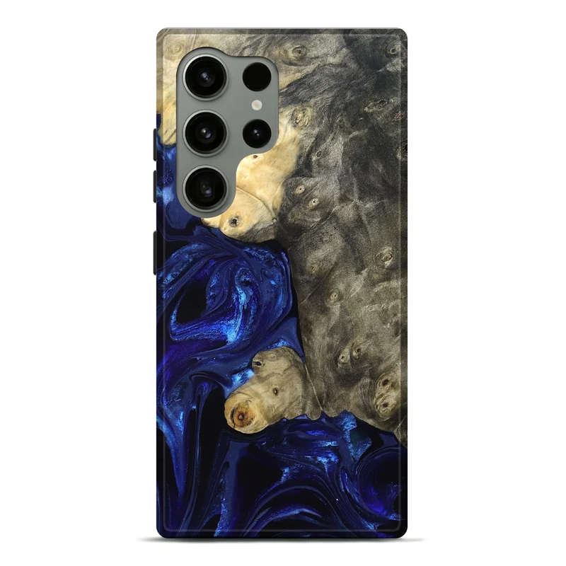 Galaxy S24 Ultra Wood Live Edge Phone Case - Paige (Blue, 829854)