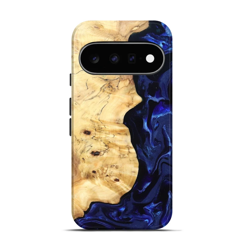Pixel 11 Wood Live Edge Phone Case - Ayana (Blue, 829858)