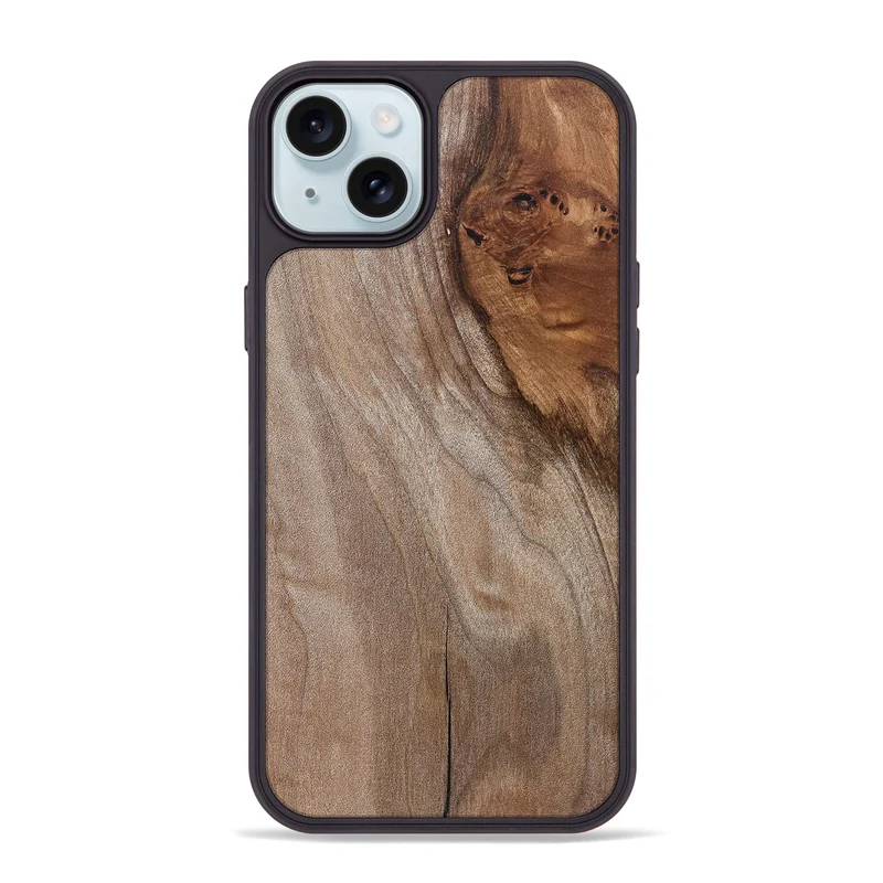 iPhone 15 Plus Wood Phone Case - Hakeem (Wood Burl, 829760)
