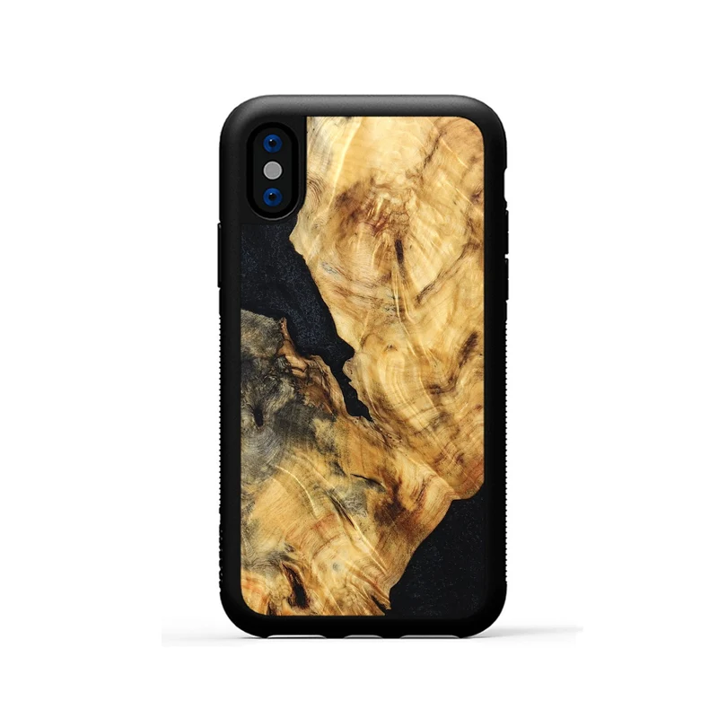 iPhone Xs Wood Phone Case - Jaydin (Wood Burl, 829776)