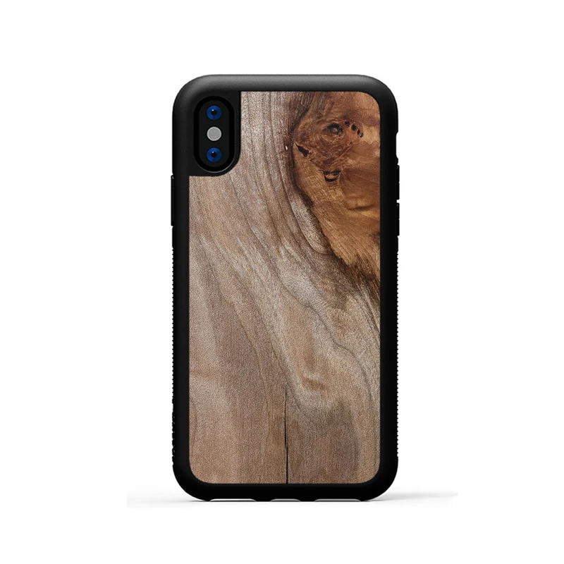 iPhone Xs Wood Phone Case - Hakeem (Wood Burl, 829760)