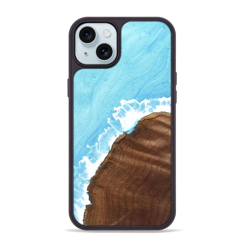 iPhone 15 Plus Wood Phone Case - Yetta (Coastal, 829937)