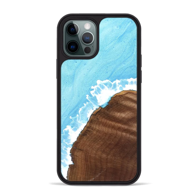 iPhone 12 Pro Max Wood Phone Case - Yetta (Coastal, 829937)