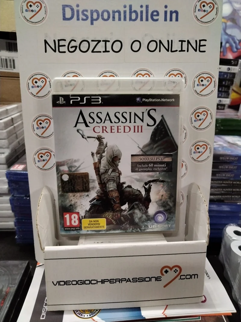 ASSASSIN'S CREED III PS3 (usato garantito)(versione italiana)