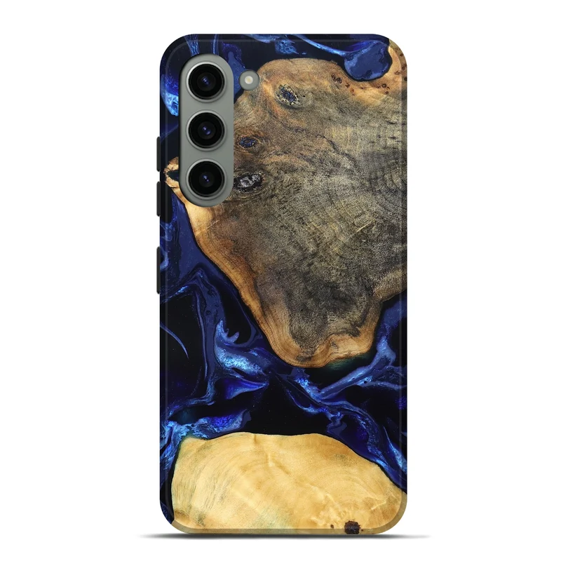 Galaxy S23 Plus Wood Live Edge Phone Case - Coretta (Blue, 829841)