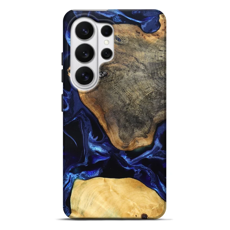 Galaxy S26 Ultra Wood Live Edge Phone Case - Coretta (Blue, 829841)