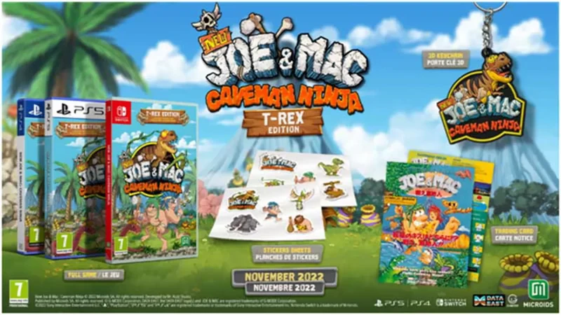 New Joe & Mac - Caveman Ninja T-Rex Edition Nintendo Switch
