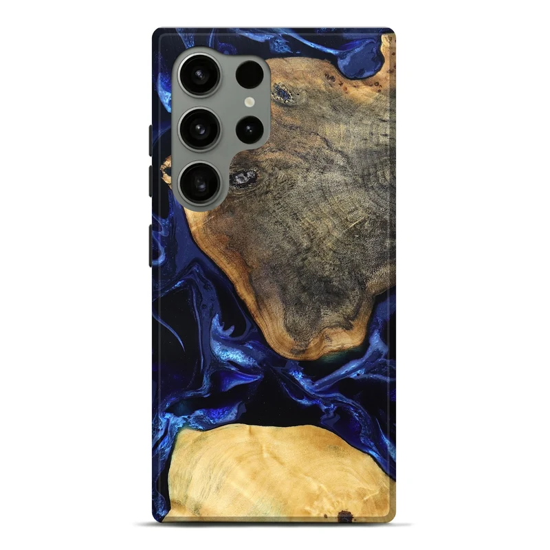 Galaxy S24 Ultra Wood Live Edge Phone Case - Coretta (Blue, 829841)