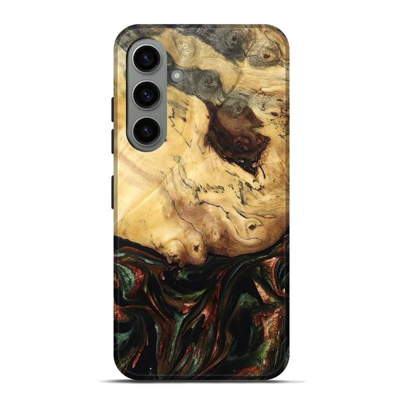 Galaxy S24 Plus Wood Live Edge Phone Case - Aron (Green, 829840)