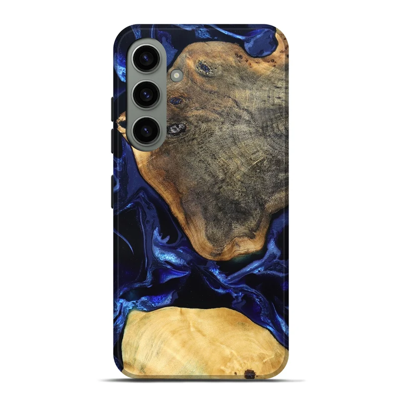 Galaxy S24 Plus Wood Live Edge Phone Case - Coretta (Blue, 829841)