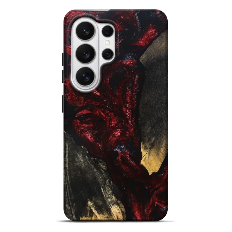 Galaxy S26 Ultra Wood Live Edge Phone Case - Kieran (Red, 829838)