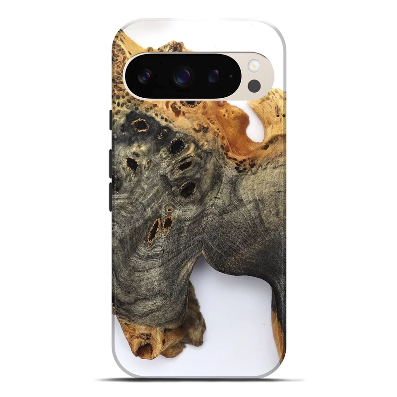 Pixel 10 Pro XL Wood Live Edge Phone Case - Kamari (Clear, 829833)