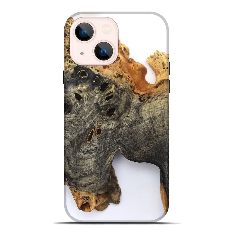 iPhone 14 Plus Wood Live Edge Phone Case - Kamari (Clear, 829833)