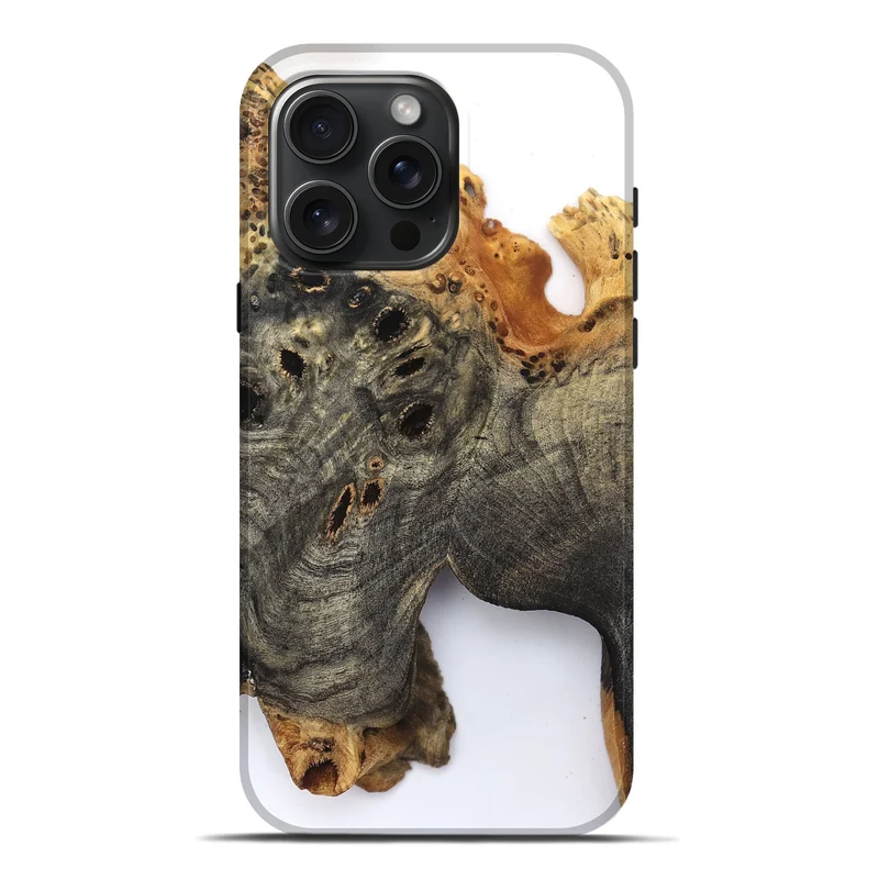 iPhone 16 Pro Max Wood Live Edge Phone Case - Kamari (Clear, 829833)