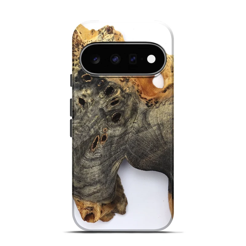 Pixel 11 Pro Wood Live Edge Phone Case - Kamari (Clear, 829833)