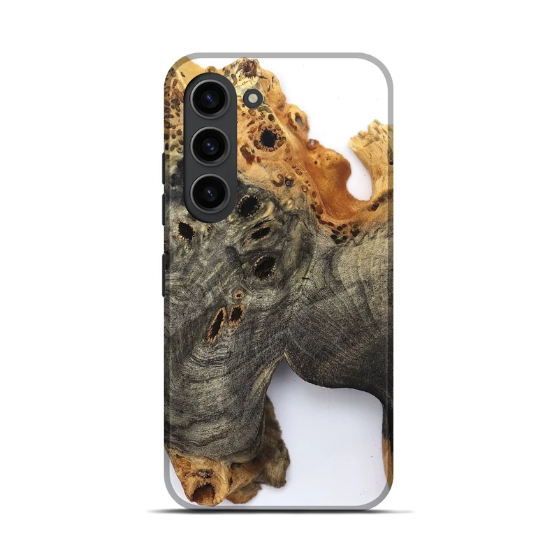 Galaxy S23 Wood Live Edge Phone Case - Kamari (Clear, 829833)