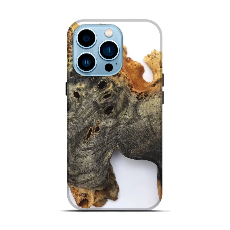 iPhone 14 Pro Wood Live Edge Phone Case - Kamari (Clear, 829833)