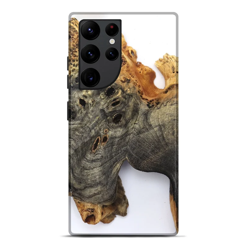 Galaxy S22 Ultra Wood Live Edge Phone Case - Kamari (Clear, 829833)