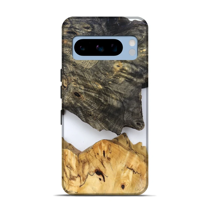 Pixel 8 Pro Wood Live Edge Phone Case - Teena (Clear, 829822)