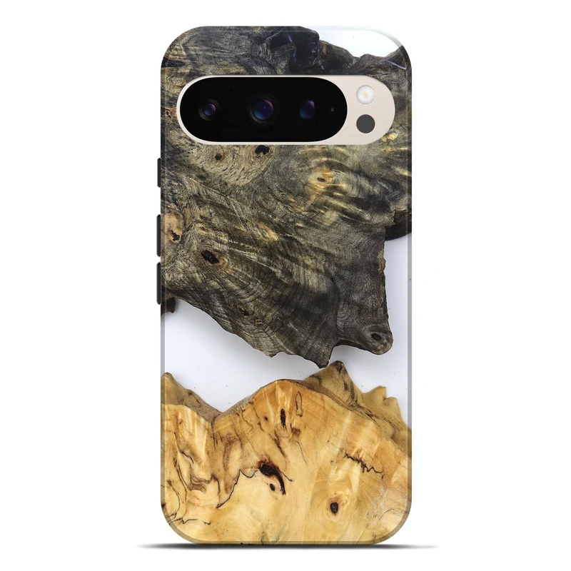 Pixel 9 Pro XL Wood Live Edge Phone Case - Teena (Clear, 829822)