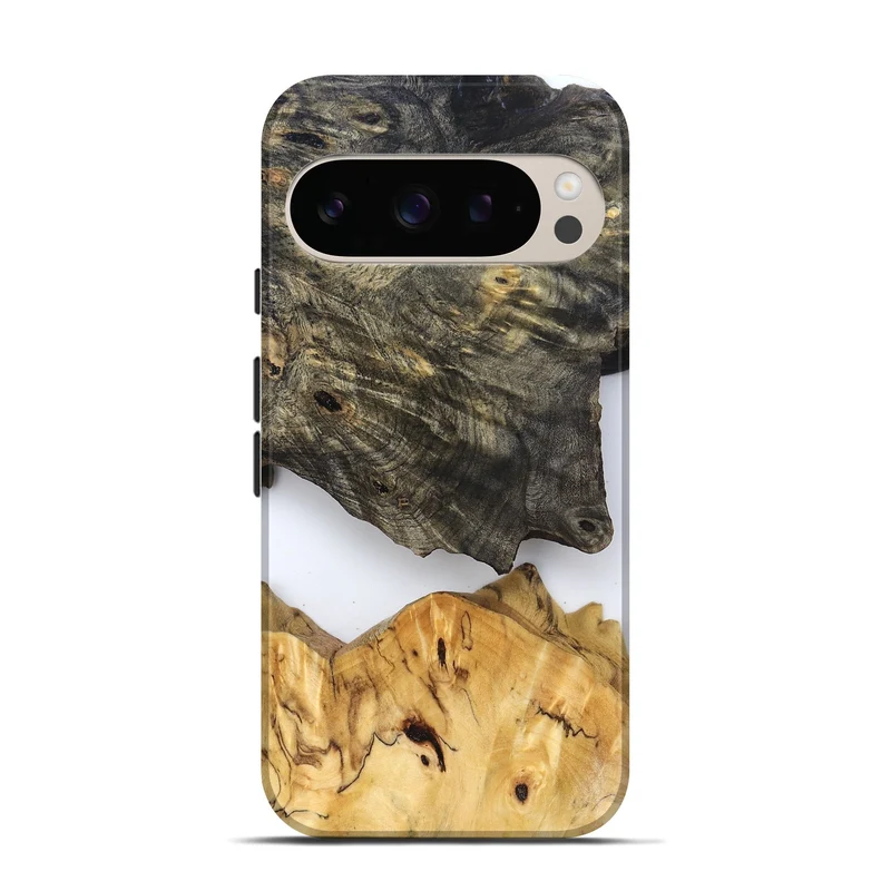 Pixel 10 Pro Wood Live Edge Phone Case - Teena (Clear, 829822)
