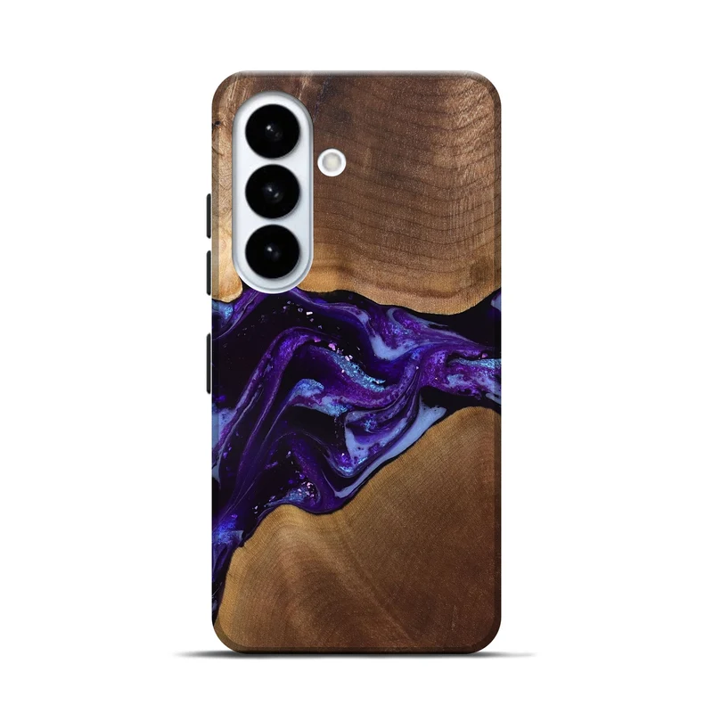 Galaxy S26 Wood Live Edge Phone Case - Cierra (Purple, 829793)