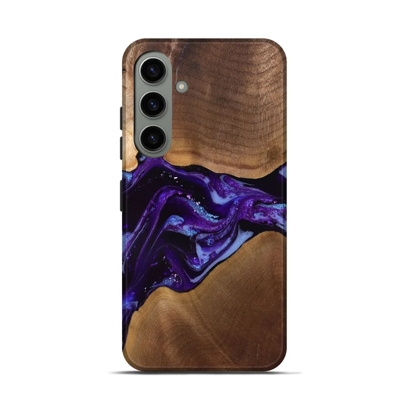 Galaxy S24 Wood Live Edge Phone Case - Cierra (Purple, 829793)