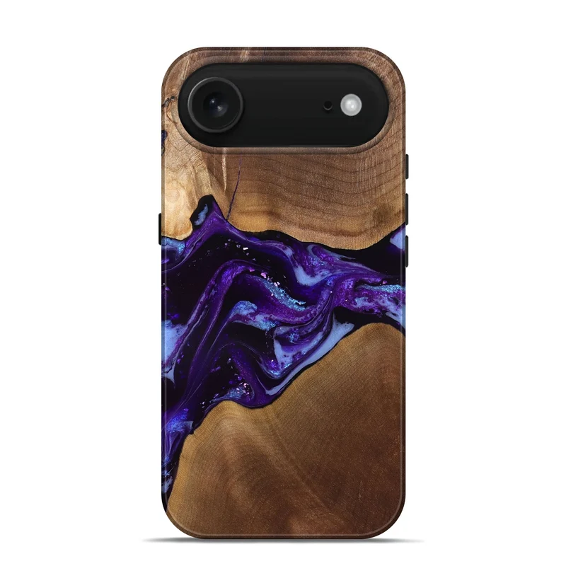 iPhone 17 Air Wood Live Edge Phone Case - Cierra (Purple, 829793)