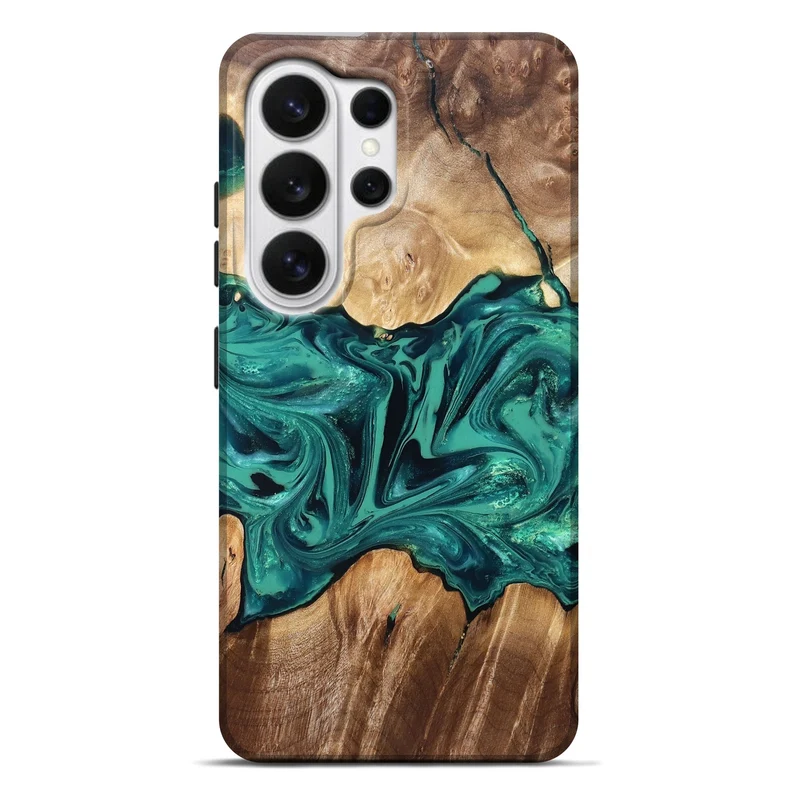 Galaxy S26 Ultra Wood Live Edge Phone Case - Nash (Green, 829790)