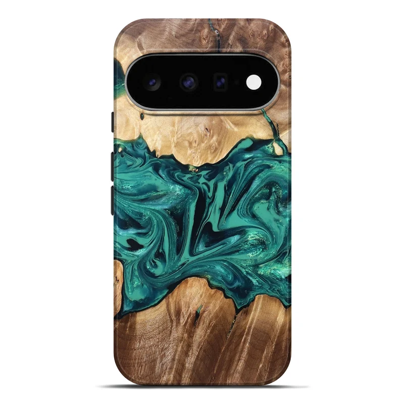 Pixel 11 Pro XL Wood Live Edge Phone Case - Nash (Green, 829790)